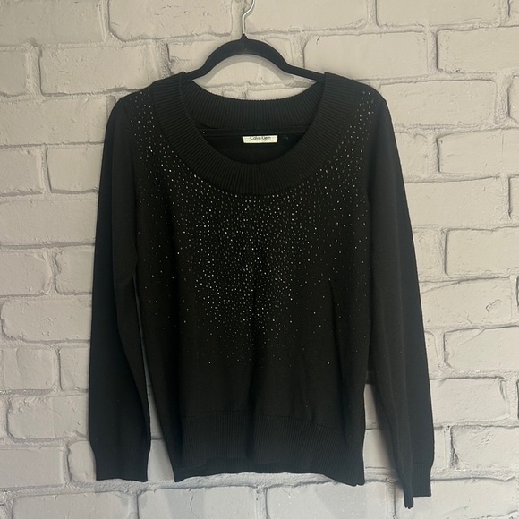 NWOT Calvin Klein Black Crew Neck Sweater size M - Picture 1 of 4
